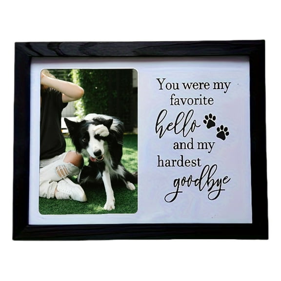 EXCIXING Pet Memory Dog Cats Memorial Pictures Frame Photo Sign for Pet Photo Display