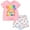 Pink/white, variant on CoComelon JJ Toddler Girls T-Shirt and French Terry Shorts Outfit Set Infant to Toddler