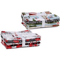 Create It 18"x21" Cotton Holiday Precut Sewing & Crat Fabric Bundle, Multicolor 10 pieces