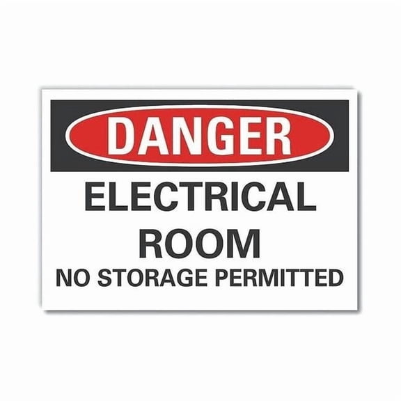 Lyle Danger Sign,10" W,7" H,0.004" Thickness LCU4-0550-ED_10x7