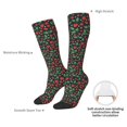 thumbnail image 5 of Bingfone Compression Socks for Women and Men Long Socks for Running Athletic Cycling Nurse-Strawberry, 5 of 8