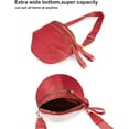 thumbnail image 4 of SQDWYGUO Spacious Nylon Crossbody Bag Bum Bag Handbags Wallets Purses Trendy Shoulder Bag for Women,Red,1, 4 of 6