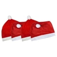 thumbnail image 2 of Christmas Decorations 4pcs Christmas Hat Car Seat Headrest Covers - Car Decorations Christmas Designs To Fit Most Vehicle Headrests, 2 of 5