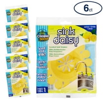 Compac Home Sink Daisy Scented Strainer, Freshens Kitchen with Clean Scents, Protects Disposals, 6Ct