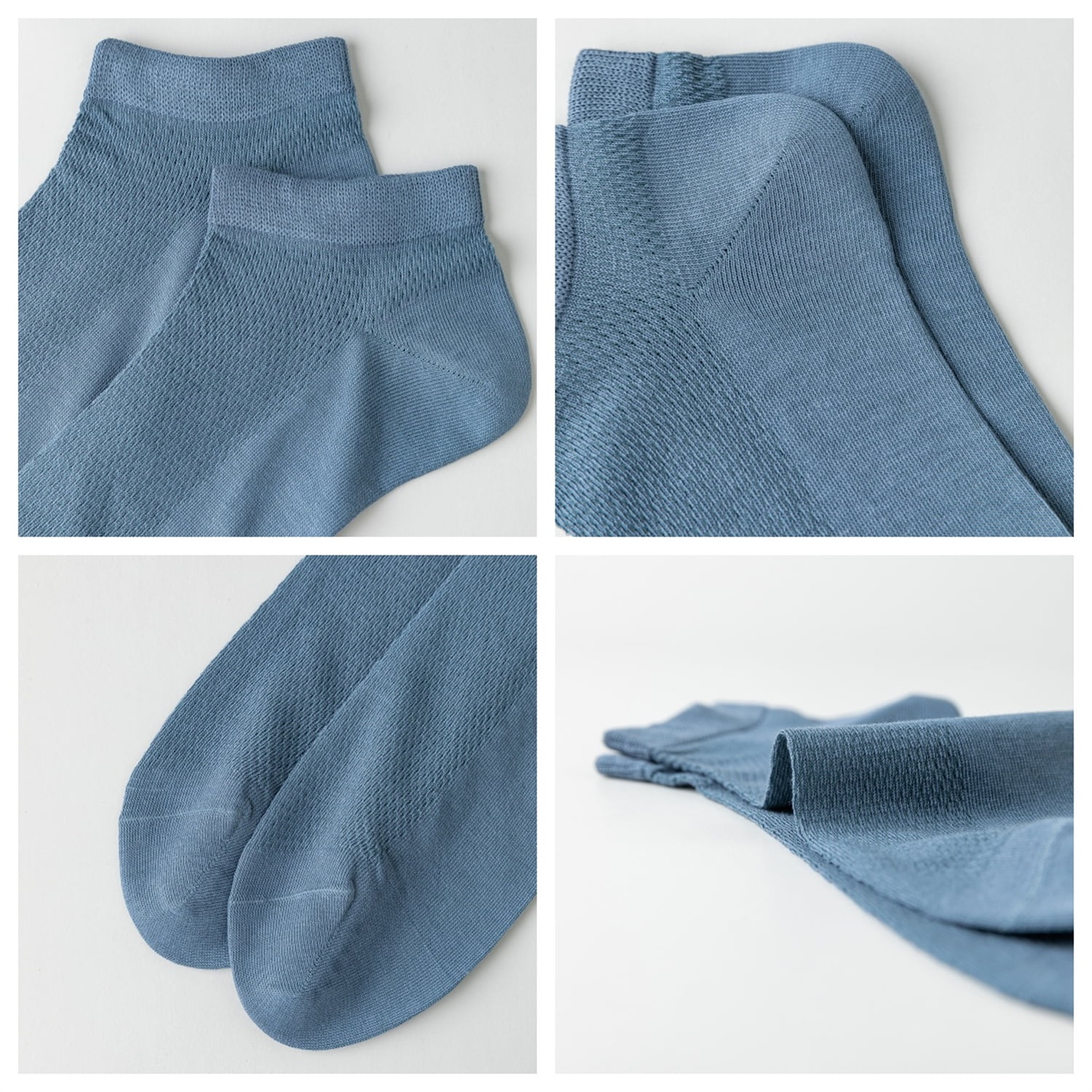 Sookeceks 6 Pairs Thin Ankle Socks for Men Mesh Breathable Cotton Socks Anti Slip Low Cut Soft Casual Socks Size 7-11