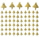 thumbnail image 1 of 100 Uds. Tapas de adornos de bolas de Navidad, perchas de adorno redondas de repuesto, tapas de adornos de Navidad de plástico Diy para decoraciones artesanales de árboles, 1 of 8