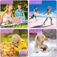 thumbnail image 3 of Mint-peach-lavenderJuguete de playa Bolsa de playa de malla Bolsa de recolección de conchas para niños Conchas de juguete de arena de playa Juguetes de playa Juguetes de arena Acce, 3 of 5