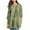 Green, variant on HAiming Womens Cotton Linen Button down Shirts Summer Casual 3/4 Sleeve V-Neck Loose Work Office Blouse Tops