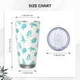 thumbnail image 4 of Uemuo Turtle Print Travel Coffee Mug ,20oz Double-walled Car Cup ,Stainless Steel Insulated Tumbler Leak-proof Travel Cup Reusable Straw Car Cup-Without Straw, 4 of 8