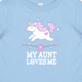 thumbnail image 4 of Inktastic My Aunt Loves Me Unicorn Girls Baby T-Shirt, 4 of 5