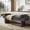Black, variant on Roundhill Furniture Brooke&nbsp;Contemporary Upholstered Bench, Black