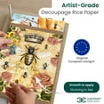 thumbnail image 6 of European Excellency, Premium European Printed Decoupage Paper for Crafts, Rice Paper for Decoupage, Scrapbooking Paper, Christmas Holiday Arts and Crafts Supplies, A4 (Christmas Cuties - 2 Sheets), 6 of 7