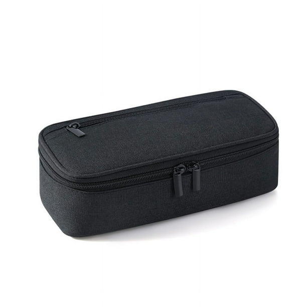 Estuche para lápices de gran capacidad Estuche para lápices con múltiples ranuras Estuche para lápices duradero Estuche para maquillaje portátil con asa para oficina-2 piezas