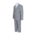 thumbnail image 2 of Boys Premium Light Gray-Light Heather Grey 8 Piece Suit Set, 2 of 10
