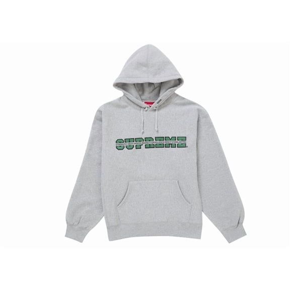 Supreme Men's Collegiate Acronym Hooded Sweatshirt Heather Grey, from StockX