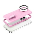 thumbnail image 2 of Elehold Slim Case for iPhone 14 Pro Max Clear Anti-Yellowing with Hidden Bracket Kickstand Heavy Duty Compatible with MagSafe Full Body Protective Shockproof Case For iPhone 14 Pro Max,Pink, 2 of 7