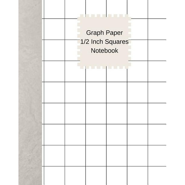 Graph Paper 1 Inch Squares Notebook 100 Pages, 8*10 (Paperback