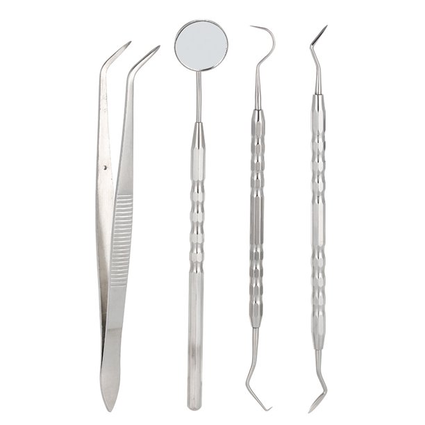 4Pcs Stainless Steel Dental Tool Dentistry Instrument Tooth Scraper