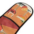 thumbnail image 4 of Yayeee Double Oven Mitt Kitchen Heat Resistant Baking 35" x7" Quilted Glove, Orange Glasses, 4 of 6