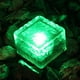 thumbnail image 2 of Lámpara de patio enterrada impermeable con luz LED de cubo de cristal Verde, 2 of 2