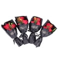 thumbnail image 1 of Jabón de rosas con flores artificiales, 4 piezas de jabón de rosas, jabón de rosas con pétalos de flores, aspecto llamativo, 1 of 12
