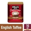 Hills Bros. Instant Cappuccino Mix, English Toffee, 16 oz (Pack of 1)