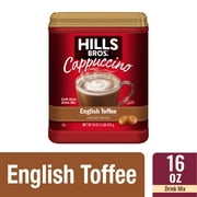 Hills Bros. Instant Cappuccino Mix, English Toffee, 16 oz (Pack of 1)