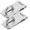thumbnail image 4 of 2pcs Lock Hasp Latch Padlock Hasp Safety Padlock Stainless Steel Gate Locks for Wooden Fence, 4 of 5