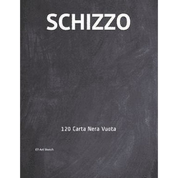 Schizzo : 120 Carta Nera Vuota (Paperback)