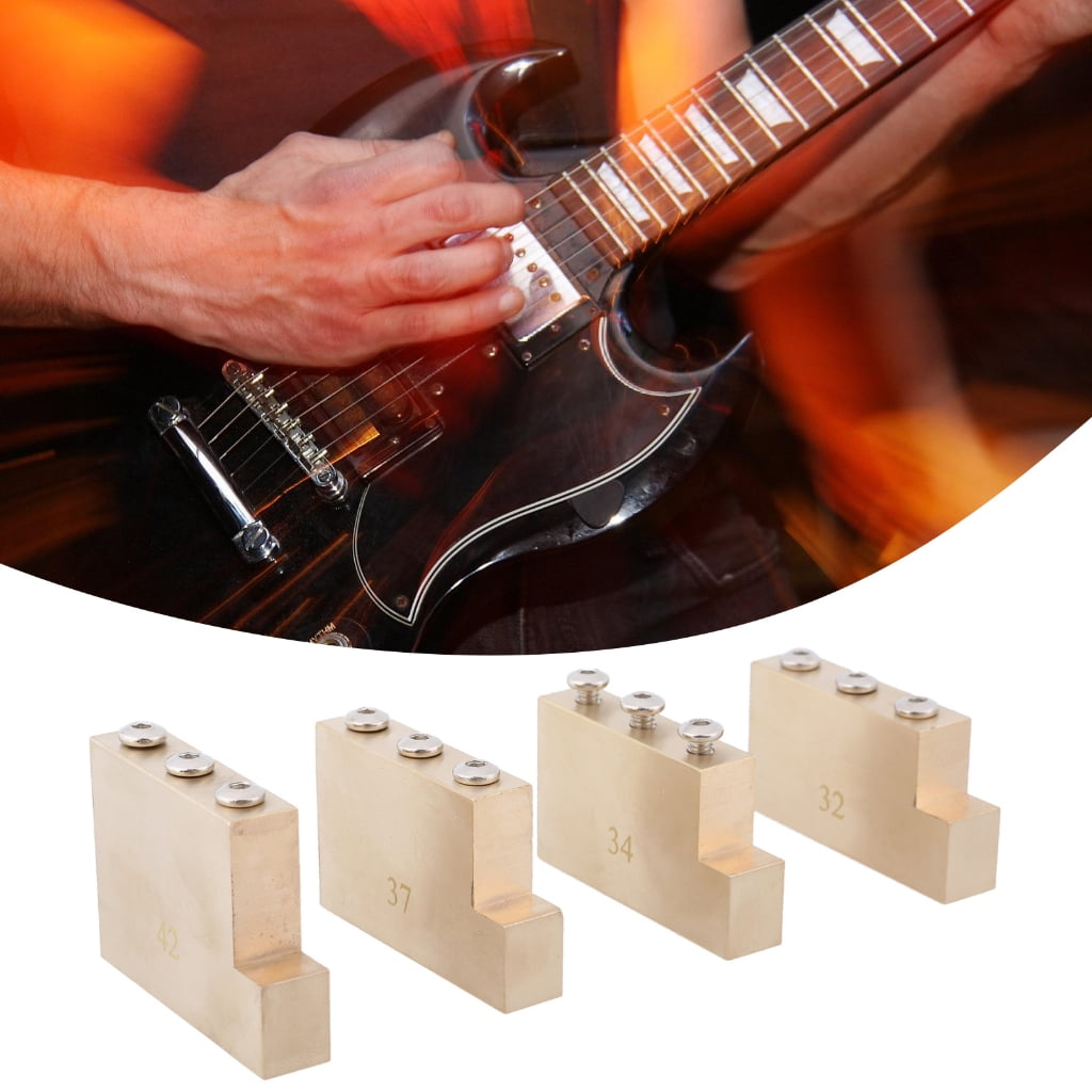 Brass Tremolo Block for Standard Styles Locking Tremolo Bridge Electric Guitar, 32/34/37/42mm Tall Tremolo Block