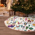 thumbnail image 5 of Sikiie Alpaca Flower Nativity Christmas Tree Skirt, Jesus Christian Winter Holiday Tree Mat Decoration(30-48IN)30", 5 of 6