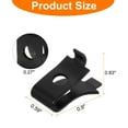 thumbnail image 2 of Uxcell 32 Pieces Cabinet Shelf Clips Metal Adjustable Shelf Bracket Clips, Black, 2 of 4