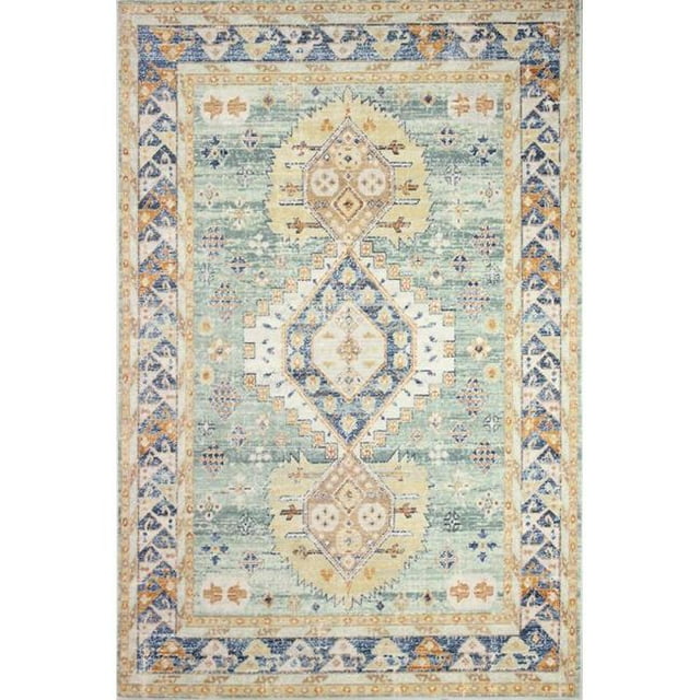 Bashian S236-LGN-9X12-SR705 9 x 12 in. Sorrento Transitional Polypropylene Power Loom Area Rug - Light Green