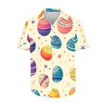 thumbnail image 4 of GERsome Men's Short Sleeve Shirts Summer Button Down Graphic Shirts Easter Vacation Tops S-5XL, 4 of 5