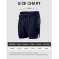 thumbnail image 2 of Arjen Kroos Men Athletic Running Shorts 3 Inch Quick Dry Workout Shorts Sports Gym Shorts with Pockets, 2 Pack, 2 of 8