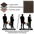 thumbnail image 5 of GAEKEAO Mens Slim Bifold Wallet RFID Blocking, Front Pocket Leather Wallet with Zipper Coin Pocket, Minimalist Thin Credit Card Holder for Men, 5 of 9