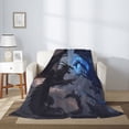 thumbnail image 2 of Gaeub Black And Blue Lightning Dragon Print Flannel Throw Blanket, Home Fleece Throw Blanket for Couch or Bed,Decorative Blankets,Lightweight Fuzzy Flannel Blanket-50"x40", 2 of 6