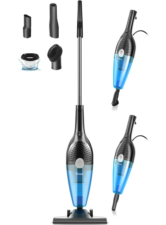 iFanze Corded Stick Vacuum Cleaners, 25KPa Lightweight Handheld Multi-Surface 3-in-1 Small Vacuum Cleaners, 1000W Motor Household Vacuum for Home Hardwood Floor Carpet Car Pet Hair, Black, BR602