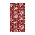 thumbnail image 6 of 2-Piece Polyester cotton Towel Set Absorbent Black and White Checkered Snowflake Hand Towel Bath Towel Soft and Comfortable Machine Wash 28.3x14.4, 6 of 7