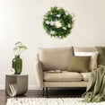 thumbnail image 6 of Unique Bargains Flower Artificial Wreath Front Door Decorations Eucalyptus Wreaths Pink, 6 of 7