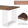 thumbnail image 5 of Tribesigns 70.9" Executive Office Desk, Modern Conference Desk with Metal Frame, Walnut, 5 of 6