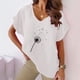 thumbnail image 2 of Camisetas de Cuello en V Mujeres Impresas Manga Corta Camiseta Casual, Ligera Y Básica de las Mujeres Camisetas Casuales, 2 of 4