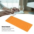 thumbnail image 2 of LLC Silicone Keyboard Fully Sealed Design Lightweight Portable Silent Soft Comfortable USB Wired Silicone Keyboard for PCOrange, 2 of 6
