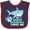 Navy and Red, variant on Inktastic My Great Grandma Loves Me with Cute Sharks Boys or Girls Baby Bib