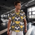 thumbnail image 3 of Wukai Mouse Cheese Print Men's Short-Sleeved Mesh T-Shirt,Quick-Dry Short Sleeve Workout T-Shirt-5X-Large, 3 of 8