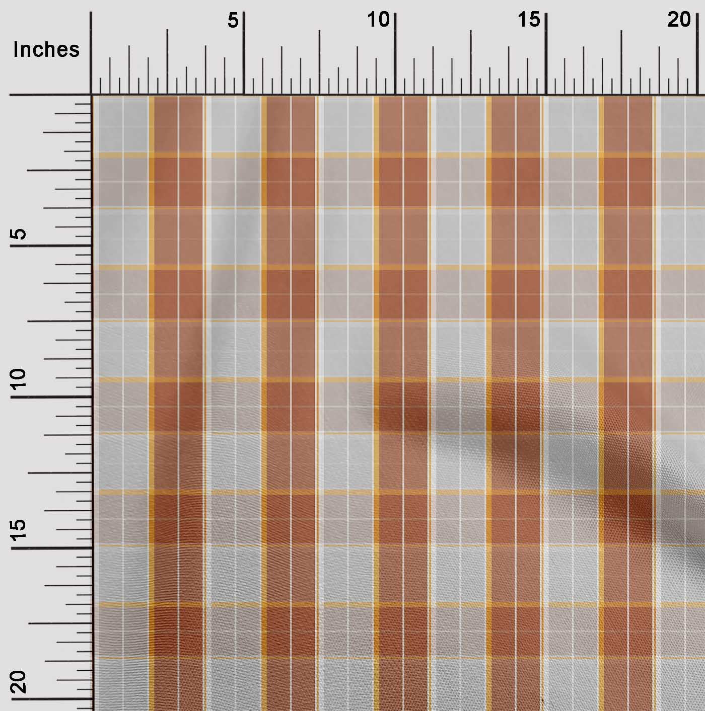 Check Print Textile oneOone Organic Cotton Poplin Twill Fabric Madras Check Print Fabric By ...