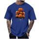 thumbnail image 1 of Blusas y camisas de manga corta y cuello redondo para hombre. Blusas/camisetas de manga corta con cuello redondo y estampado de Halloween para hombre. Blusa para hombre., 1 of 4