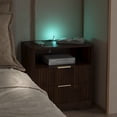 thumbnail image 4 of Nightstand with 2 Drawers,Smart Nightstand Bedside Tables with Night Light,Modern End Table for Bedroom,Living Room,Wood01, 4 of 7