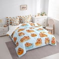 thumbnail image 2 of Erosebridal Cartoon Capybara 7-Piece Bedding Comforter Set,Cute Animal Print King Bedding Sets For Kids Reversible, 2 of 7