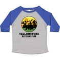 thumbnail image 3 of Inktastic Yellowstone National Park with Bear Mountains and Trees Cricle Boys or Girls Toddler T-Shirt, 3 of 5